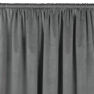 VILA graphite grey blackout curtain with rod pocket - Interior design