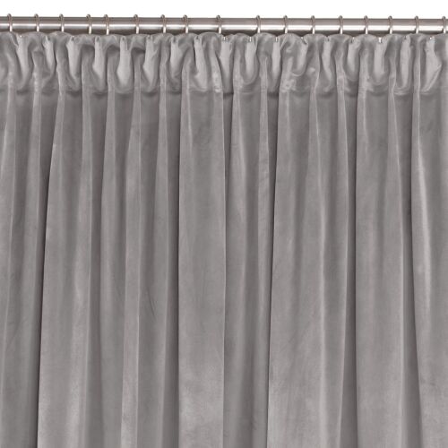 Blackout curtain VILA color grey style classic dragon curtain pulling tape transparent 7,5 cm velvet 530x245 HOMEDE