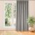 VILA Grey Velvet Blackout Curtain in Window