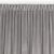 VILA grey blackout curtain with dragon curtain tape, close-up