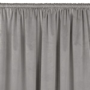 VILA szara zasłona welwetowa z tunelem, 200x225 cm - Homede