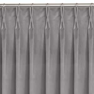 VILA grey velvet blackout curtain with flex heading - Decoration