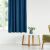 VILA Indigo Blue Velvet Curtain in Room Setting