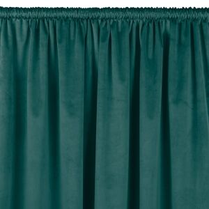 VILA teal velvet blackout curtain with rod pocket - Decoration