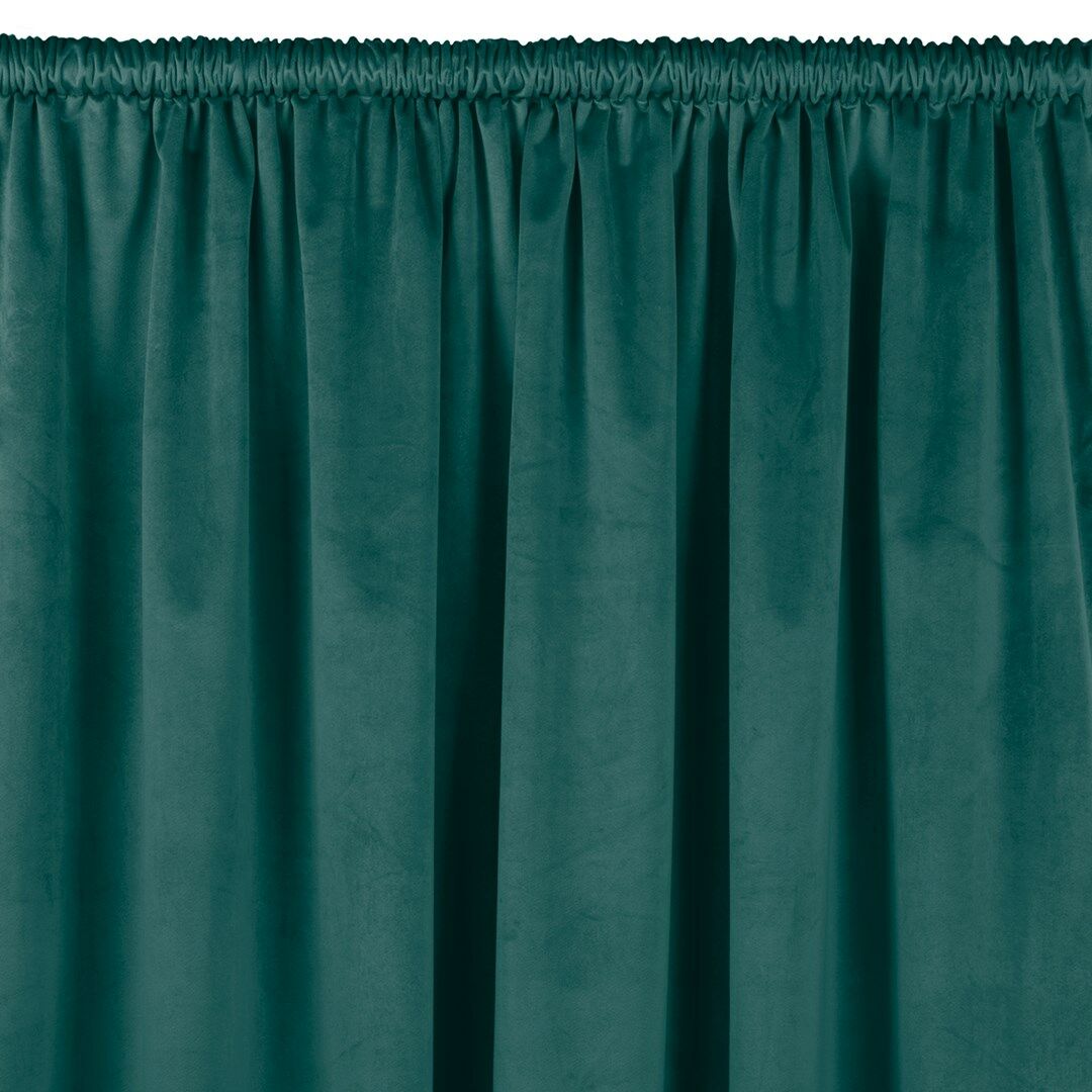 Sötétítő függöny VILA tengerzöld bújtató 5 cm bársony 530x270 HOMEDE