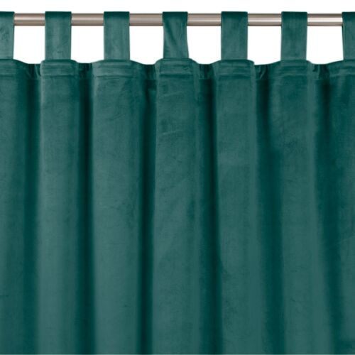 VILA teal blackout curtain with loops