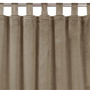 VILA beige blackout curtain with 10 cm velvet straps, HOMEDE - Interior design