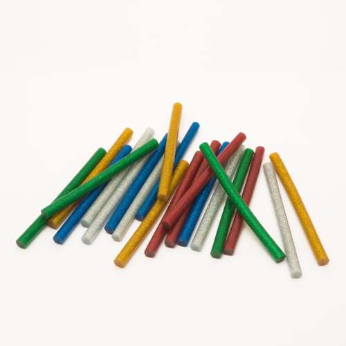 Lipici stick - 7 mm - culoare, sclipici - 20 buc