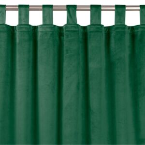VILA glass green velvet curtain with tab top - Interior design