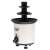 Adler chocolate fountain, 3-tier, white, black, 30W, 0.2L, side view