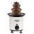 Adler chocolate fountain, 3-tier, white, black, 30W, 0.2L, front view