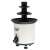 Adler chocolate fountain, 3-tier, white, black, 30W, 0.2L, side view