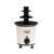 Adler chocolate fountain, 3-tier, white, black, 30W, 0.2L, front view