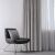 VILA grey velvet blackout curtain in modern interior