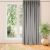 VILA grey velvet blackout curtain in room setting
