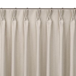 Zasłona zaciemniająca CARMENA kolor beżowy styl classic flex 7,5 cm podwójna zakładka pleciona 450x225 HOMEDE 111481946