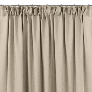Zasłona zaciemniająca CARMENA kolor beżowy styl klasyczny zasłony smok z przezroczystym warkoczem 10 cm 600x270 HOMEDE 111482248