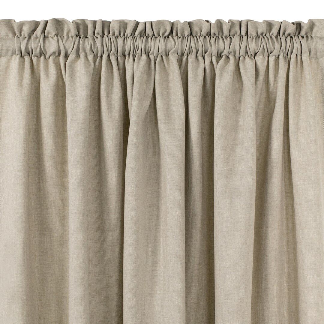 Sötétítő függöny CARMENA szín bézsszínű stílus klasszikus bújtató...