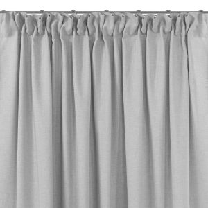 Carmena grey blackout curtain with dragon curtain tape, 300x270 cm - Homede