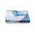 DecoKing SHARK blue and white velour towel, folded, 90x180 cm