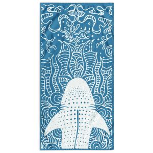 Rúčník DecoKing Shark, 90x180 cm, klasický štýl, velúr vpredu, froté vzadu - DecoKing