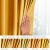 AmeliaHome Velvet Mustard Yellow Curtain Color Variations Under Different Lighting