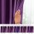 AmeliaHome Velvet purple blackout curtain light filtering demonstration