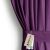 AmeliaHome Velvet purple blackout curtain with tieback