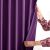 AmeliaHome Velvet lila Verdunkelungsvorhang Stoffdarstellung