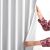 AmeliaHome VELVET white blackout curtain fabric close-up