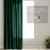 AmeliaHome Velvet bottle green blackout curtain darkens the room by 77%