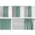 AmeliaHome Velvet mint green curtain different tape usage options