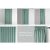 AmeliaHome Velvet mint green curtain different tape usage options