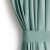 AmeliaHome Velvet Mint Green Curtain with Tieback - Close Up