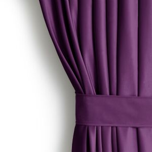 Zasłona zaciemniająca VELVET kolor fioletowy klasyczna wstążka materiał aksamit 140x270 AmeliaHome 131407877