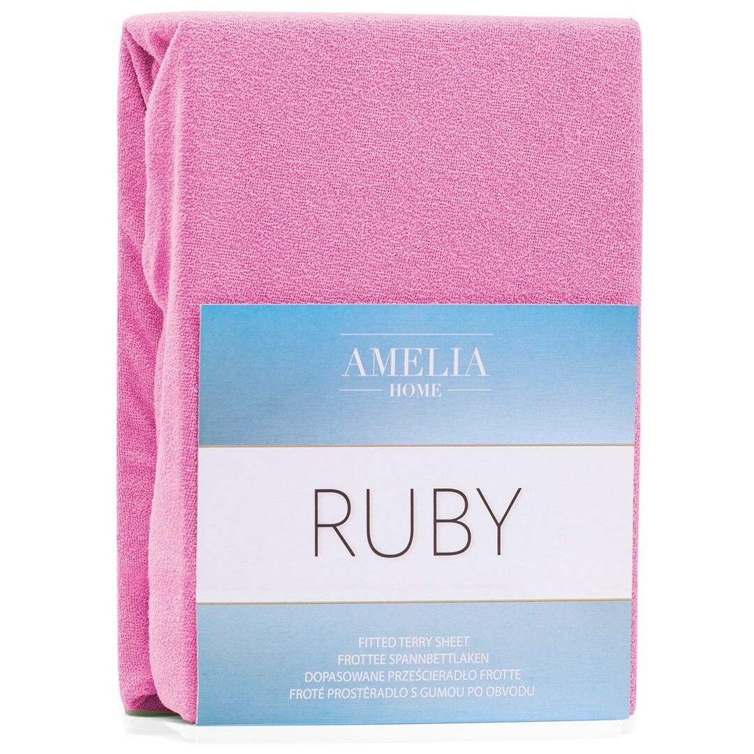 Lepedő RUBY rózsa frottír 220-240x220 AmeliaHome