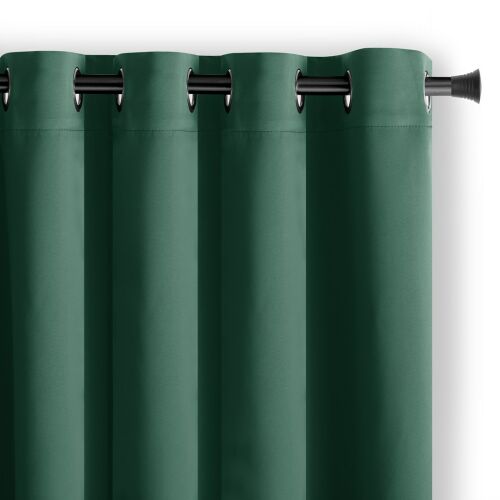 AmeliaHome Blackout Curtain - Glass Green Room Darkening Drape