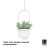 Umbra Triflora White Hanging Planter, Recycled Polypropylene Pot