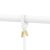 Umbra Triflora Hanging Planter Rope Detail, White and Brass, Adjustable