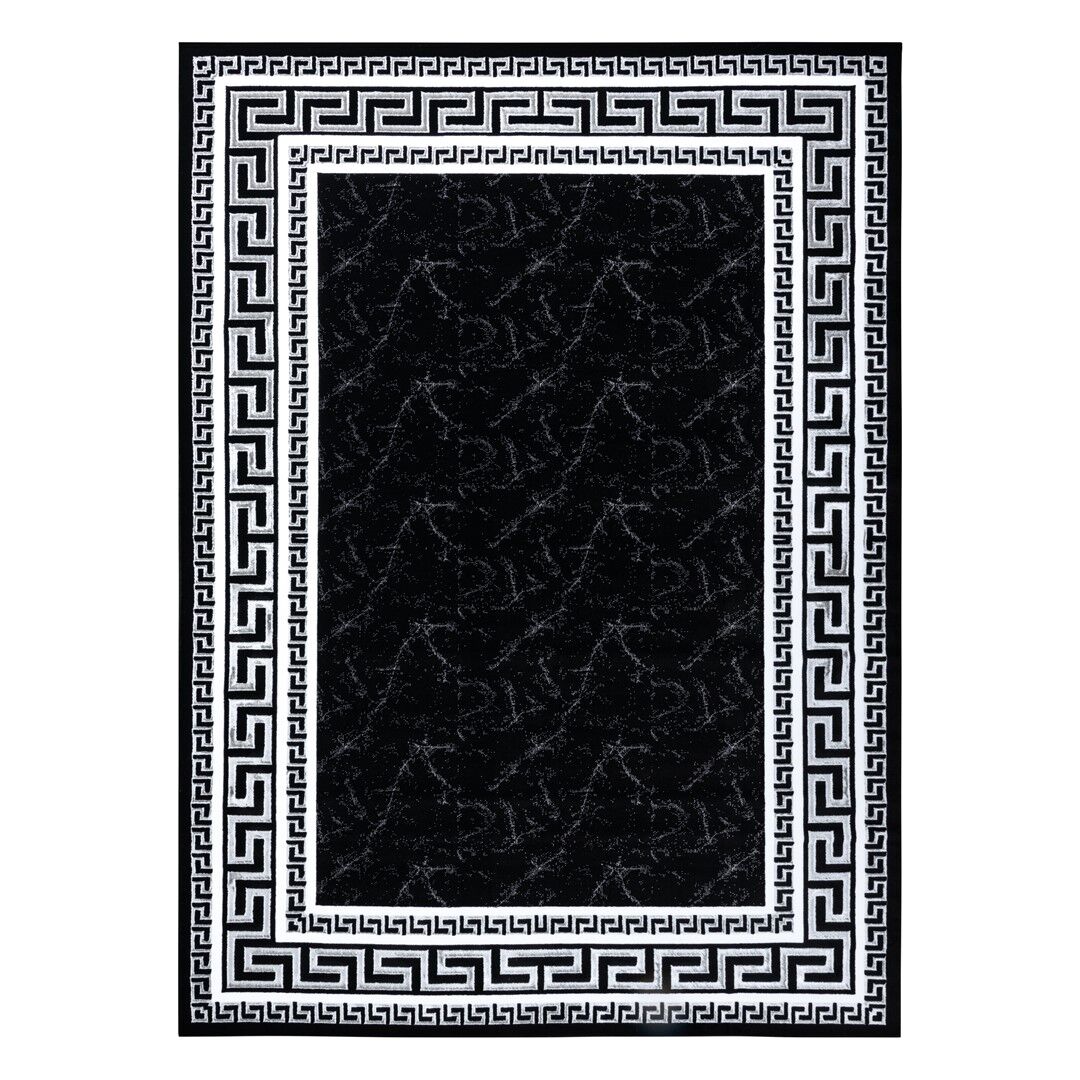 Futószőnyeg MOSSE FRAME fekete 70x250