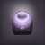 Phenom LED night light with dusk sensor, purple, plugged in, lit