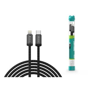 Devia Gracious Series Tube PD 27W Type-C/Lightning adat-és töltőkábel 1m -      fekete 111562343