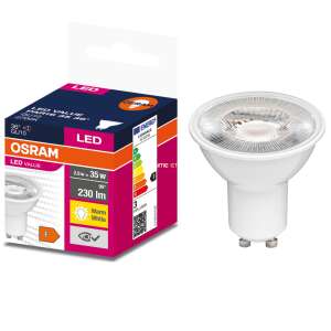 Osram GU10 LED Value 2.8W 230lm 2700K warm white 36° - 35W bulb replacement 43428149 - Bulb