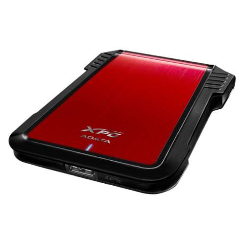 ADATA XPG EX500 2.5 hüvelykes külső HDD/SSD ház, piros, elülső nézet - ADATA