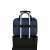 Samsonite Network 4 14.1 hüvelykes laptop táska, space blue színben, gurulós bőröndhöz rögzítve