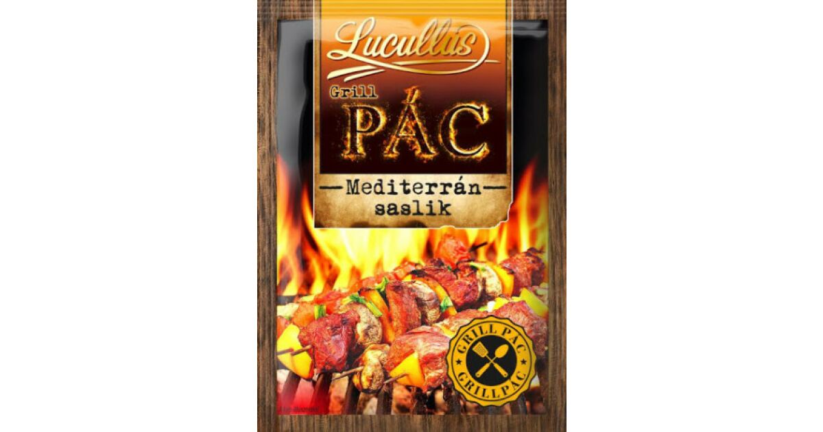 LUCULLUS GRILLPÁC MEDITERRÁN SASLIK 32G | Pepita.hu