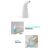 Vog&Arns automatic foam soap dispenser collage with usage examples