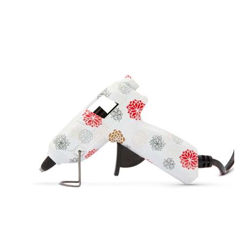 Handy 7mm Mini Ragasztópisztoly, virágmintás, fehér