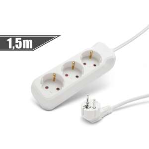 3-as Védőérintkezős Elosztó - 1,5m - 250V/16A