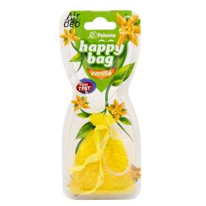 Paloma Happy Bag Vanilla car air freshener, yellow scented bag, long lasting fragrance - Car Air Freshener
